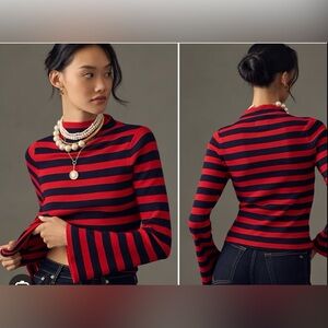 MAEVE BY ANTHROPOLOGY Striped Women's Top